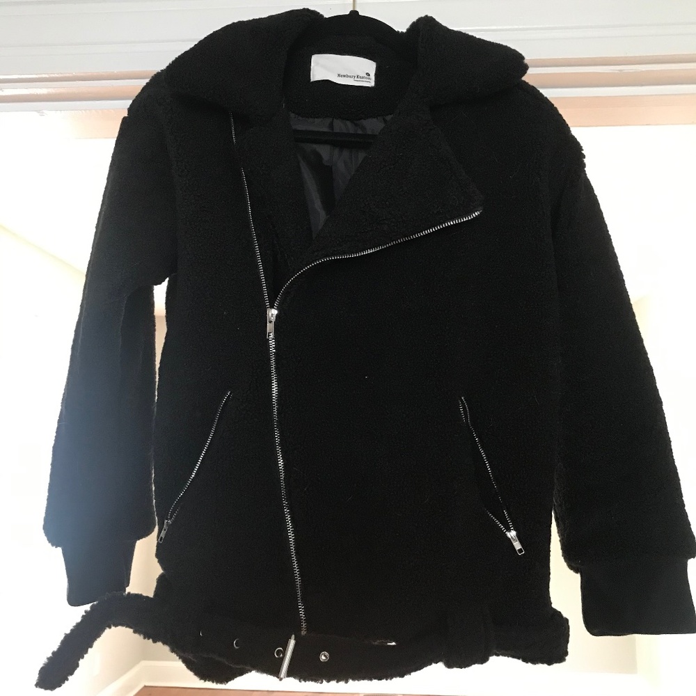 Black Teddy Moto Jacket